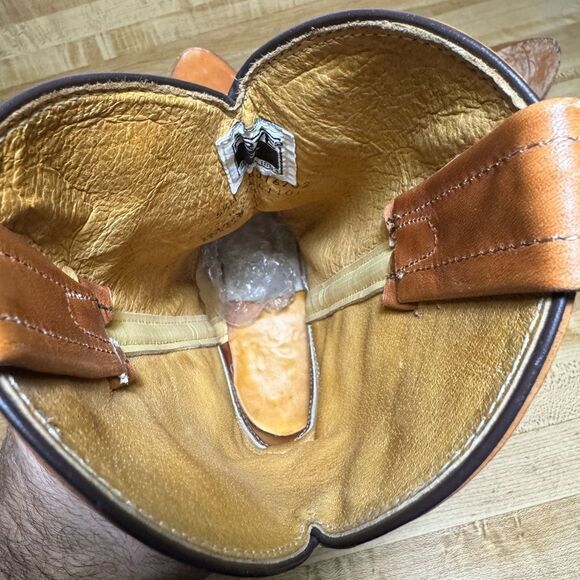 Frye boots Womens Leather Pointed Toe Cowboy Ankle Boots Brown Size 5.5 USA - Picture 7 of 7